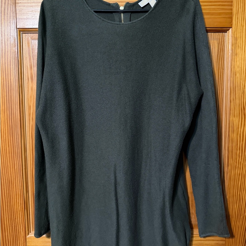 Michael Kors Olive Green Tunic Sweater